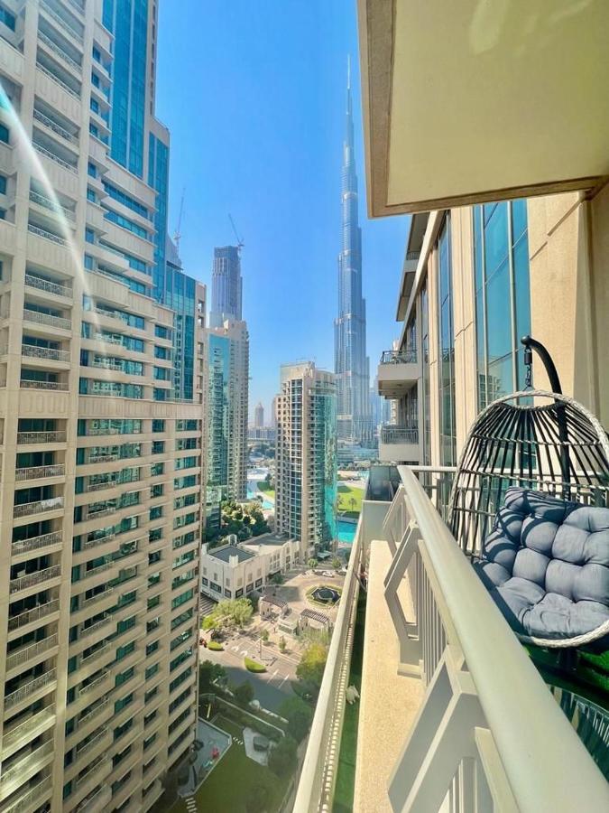 First Class 2Br With Burj Khalifa & Downtown View Dubái Exterior foto