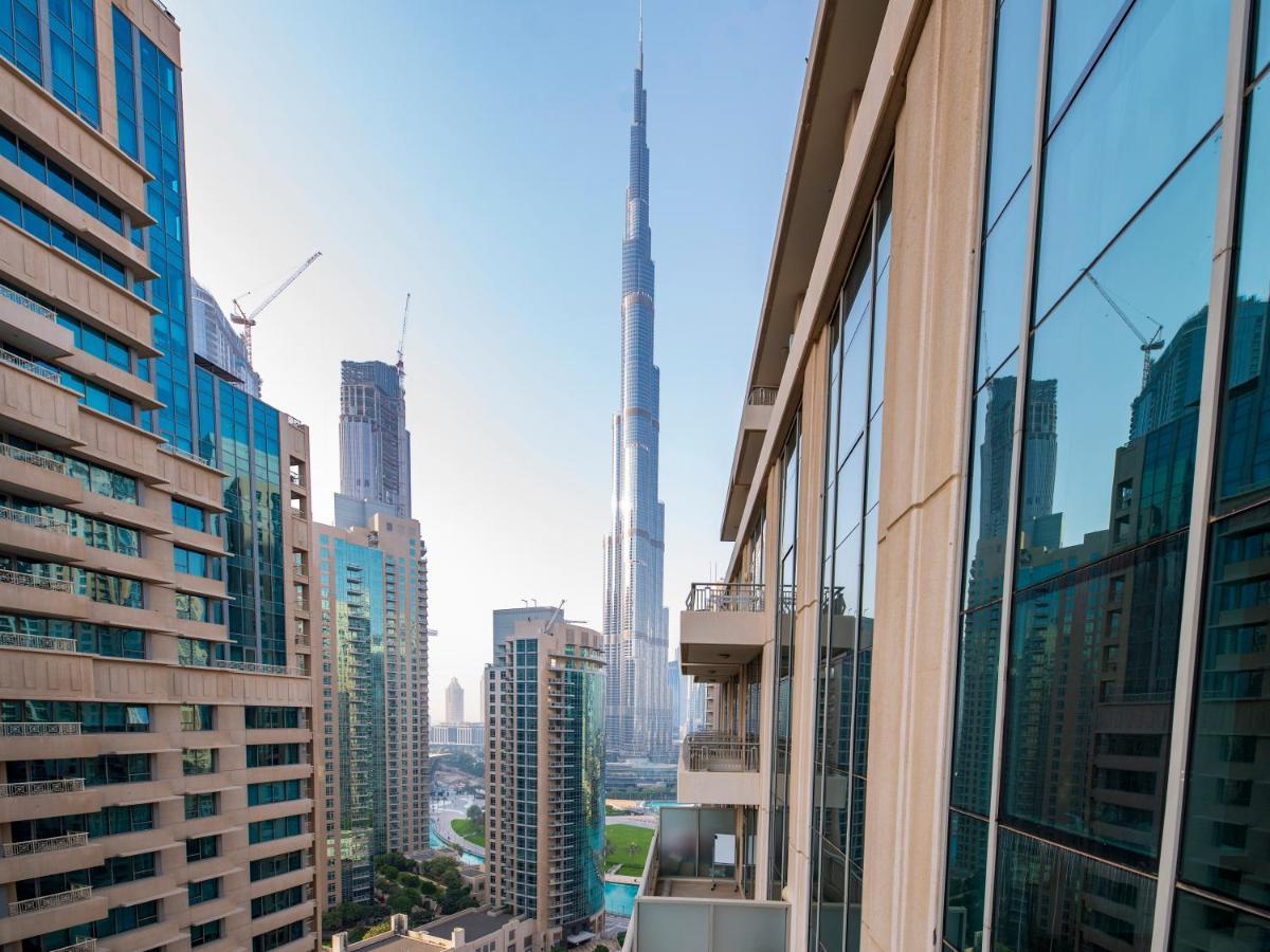 First Class 2Br With Burj Khalifa & Downtown View Dubái Exterior foto